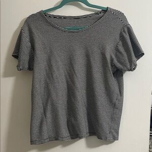 Black and white striped tshirt